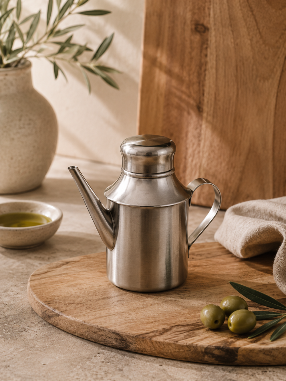 Aceitera de Acero Inoxidable 250 ml