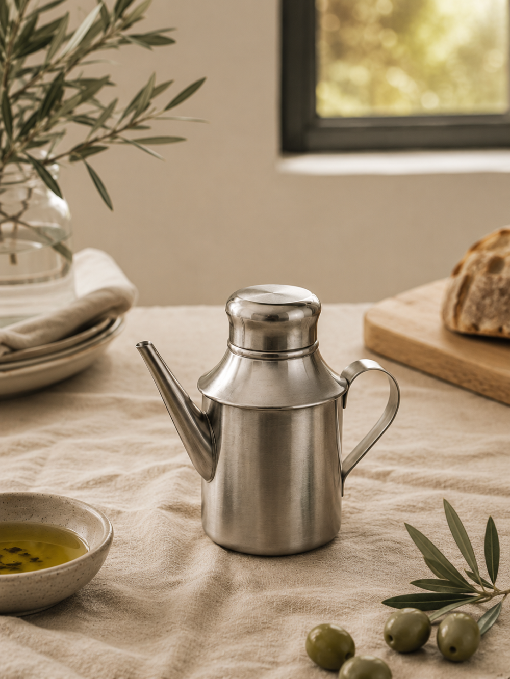 Aceitera de Acero Inoxidable 250 ml