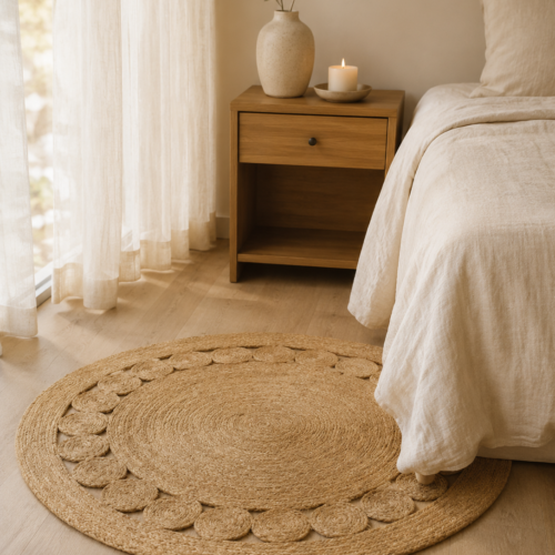 Alfombra Circle de Fibras Naturales 1,20 m