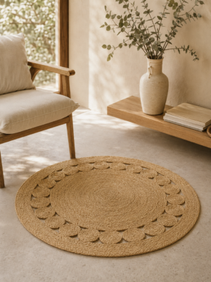 Alfombra Circle de Fibras Naturales 1,20 m