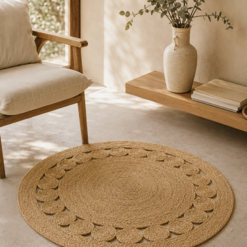 Alfombra Circle de Fibras Naturales 1,20 m