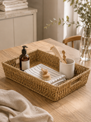 Bandeja Rectangular con Manija 43x30 cm