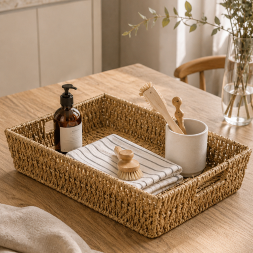 Bandeja Rectangular con Manija 43x30 cm