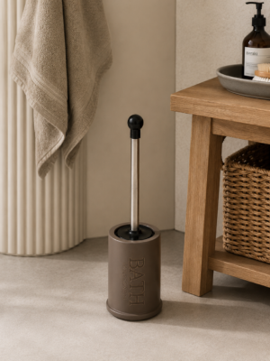 Cepillo para Baño de Cerámica Gris Bath 41 cm
