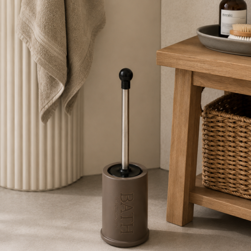 Cepillo para Baño de Cerámica Gris Bath 41 cm