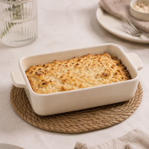 Fuente rectangular crema 21.5*13*5
